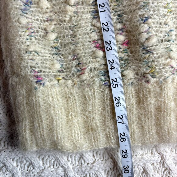 Bernat Klein Hand-Knit Mohair Bobble Sweater Multicolor Pullover Jumper Fits M - Picture 5 of 7